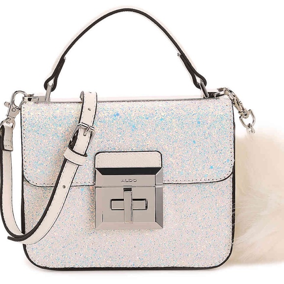 Aldo Handbags - White Iridescent Glitter CHIADDA CROSSBODY BAG